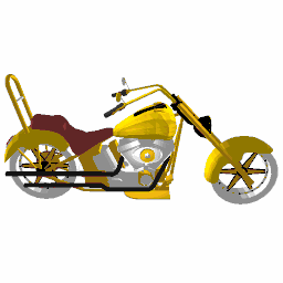 Motorbike model from ShapeNet